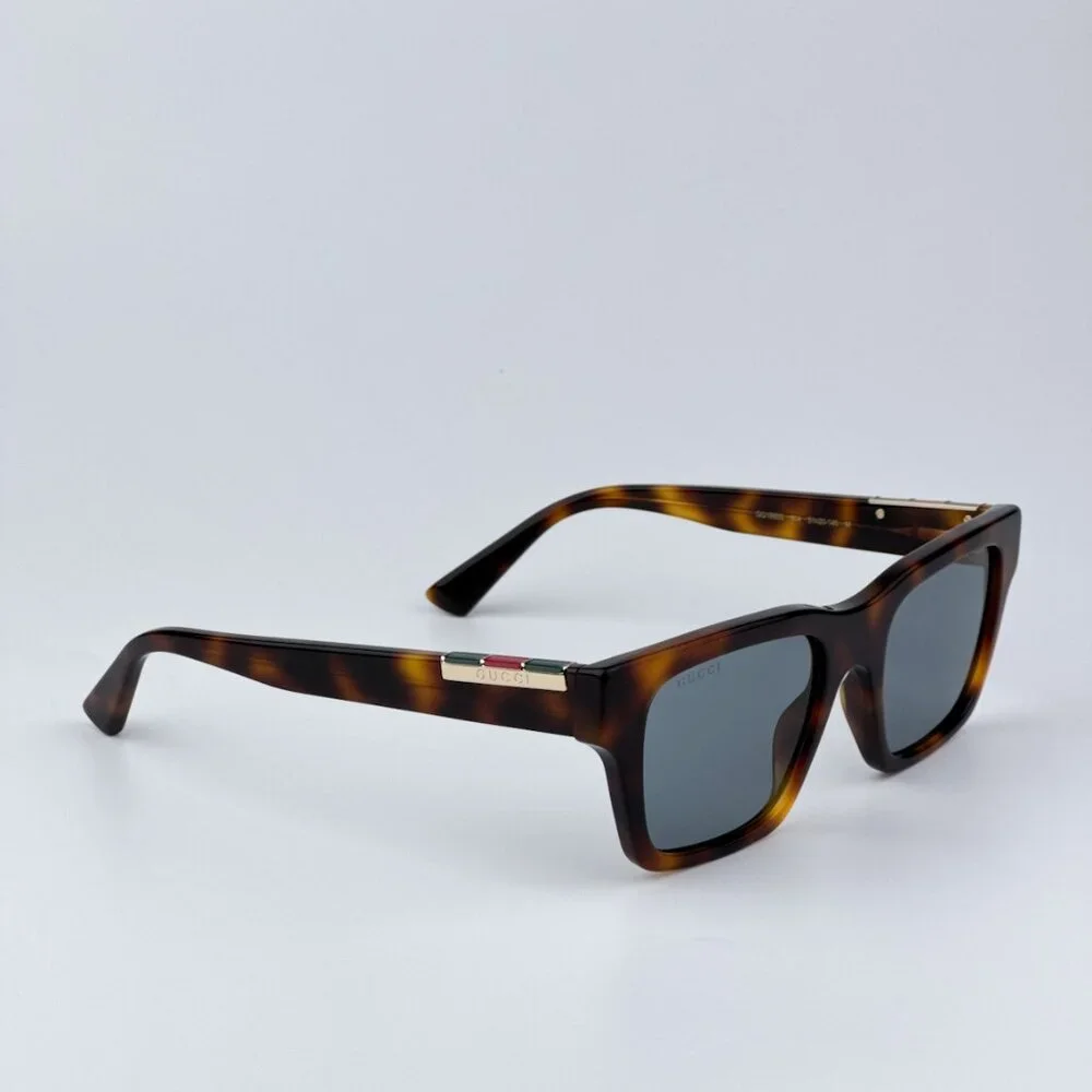 Gucci Men BRAND NEW Sunglasses Havana Grey Square GG1889S 004
